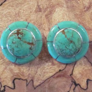 Irene Pine Turquoise Inlay Post