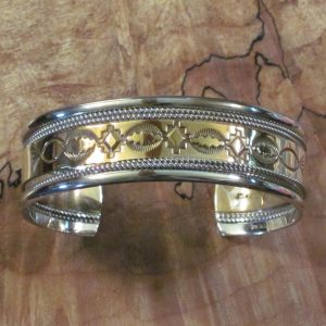 Gold & Silver Cuff Bracelet