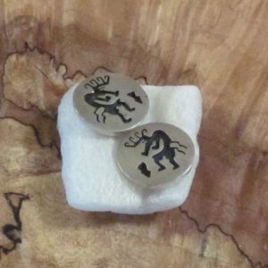 Hopi Kokopelli Silver Earrings