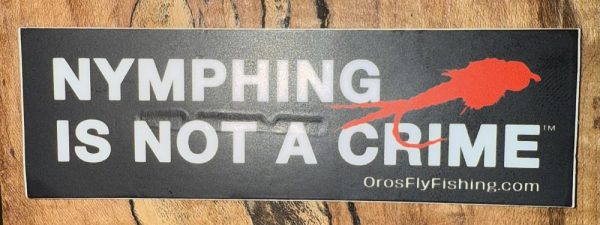 Nymphing is Not A Crime Decal