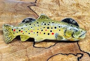 Vintage Brown Trout Pin